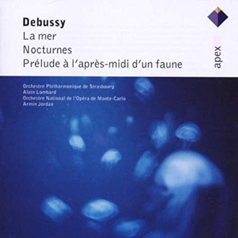 Claude Debussy, Alain Lombard, Armin Jordan, Orchestre Philharmonique De Strasbourg, Orchestre National De L’Opra De Monte-Carlo – La Mer – Nocturnes – Prelude A L’Apres-Midi D’un Faune (CD, Comp, RE) (Very Good Plus (VG+))
