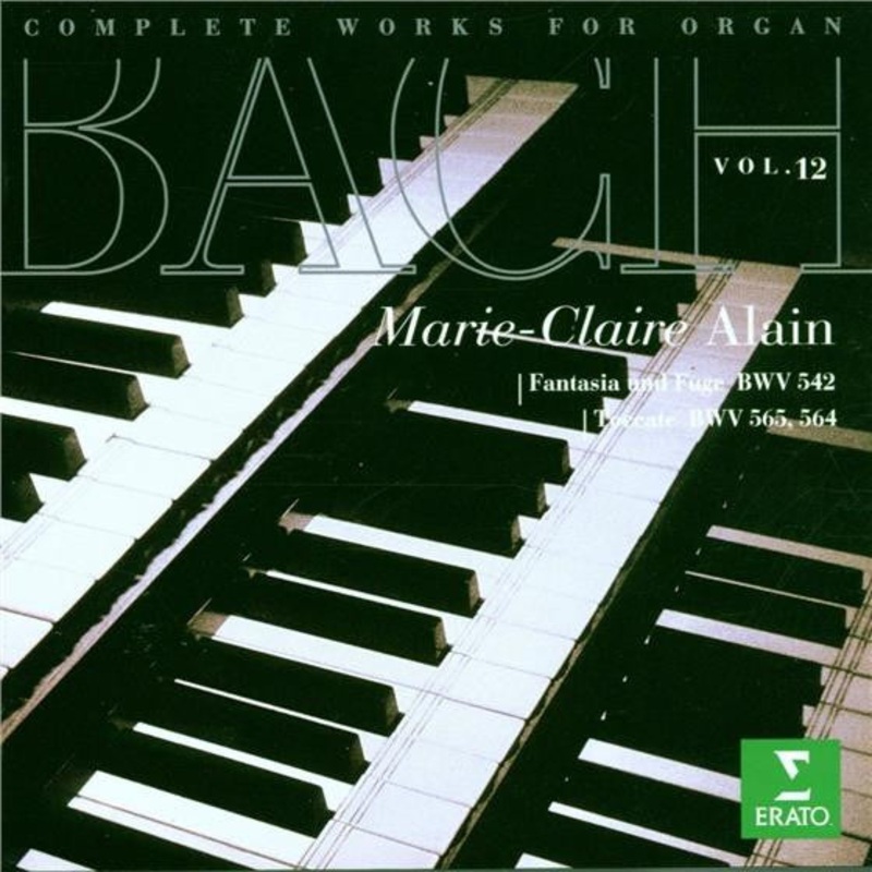 Johann Sebastian Bach – Marie-Claire Alain – Complete Works For Organ, Vol. 12 – Fantasia And Fugue Bwv 542, Toccate Bwv 565, 564 (CD, Album) (Very Good Plus (VG+))