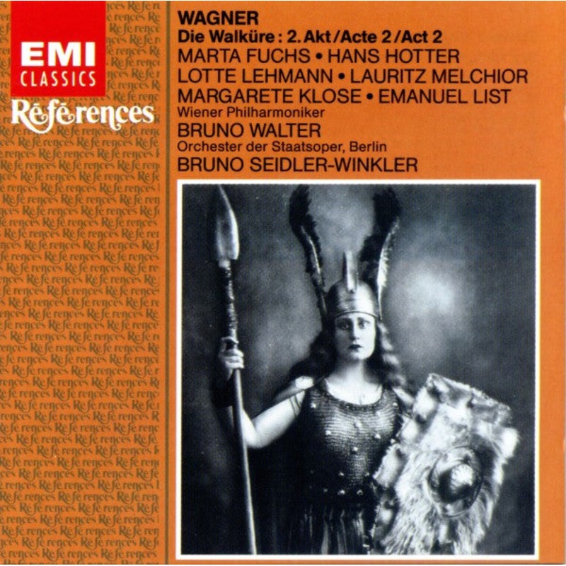 Wagner* – Marta Fuchs, Hans Hotter, Lotte Lehmann, Lauritz Melchior, Margarete Klose, Emanuel List, Bruno Walter / Bruno Seidler-Winkler – Die Walkre: 2.Akt / Acte 2 / Act 2 (CD, Comp, RE, RM) (Very Good Plus (VG+))