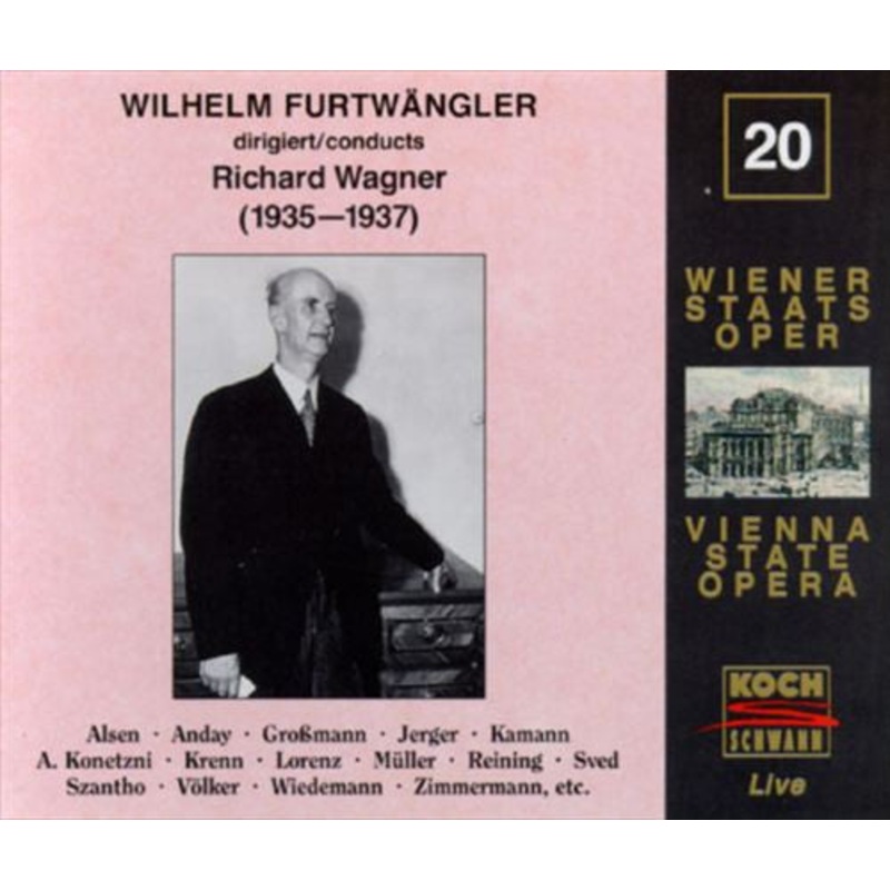 Wilhelm Furtwngler, Richard Wagner – Wilhelm Furtwngler Dirigiert/Conducts Richard Wagner (1935-1937) – Edition Wiener Staatsoper Live Vol. 20 (2xCD, Comp, Mono, RM) (Very Good Plus (VG+))
