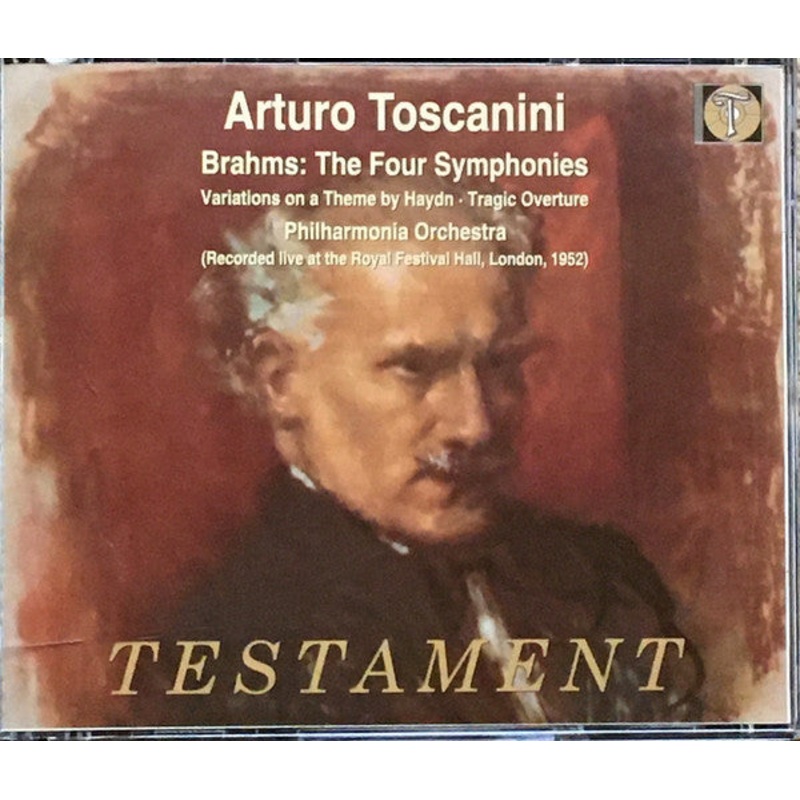 Arturo Toscanini, Brahms*, Philharmonia Orchestra – Brahms: The Four Symphonies; Variations On A Theme By Haydn; Tragic Overture  (3xCD, Album, Mono, RM) (Mint (M))