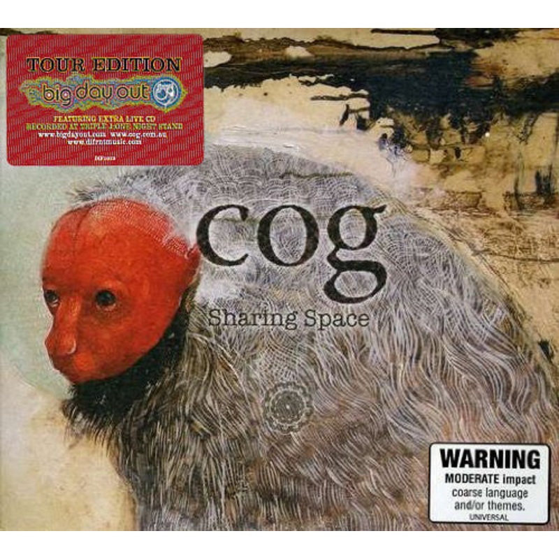 Cog  – Sharing Space (CD, Album, RP + CD, Ext + Tou) (Very Good (VG))