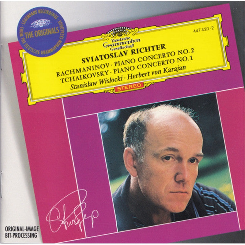 Rachmaninov* / Tchaikovsky*  Sviatoslav Richter, Stanislaw Wislocki, Herbert von Karajan – Rachmaninov: Piano Concerto No. 2 / Tchaikovsky: Piano Concerto No.1 (CD, Comp, RM) (Very Good Plus (VG+))