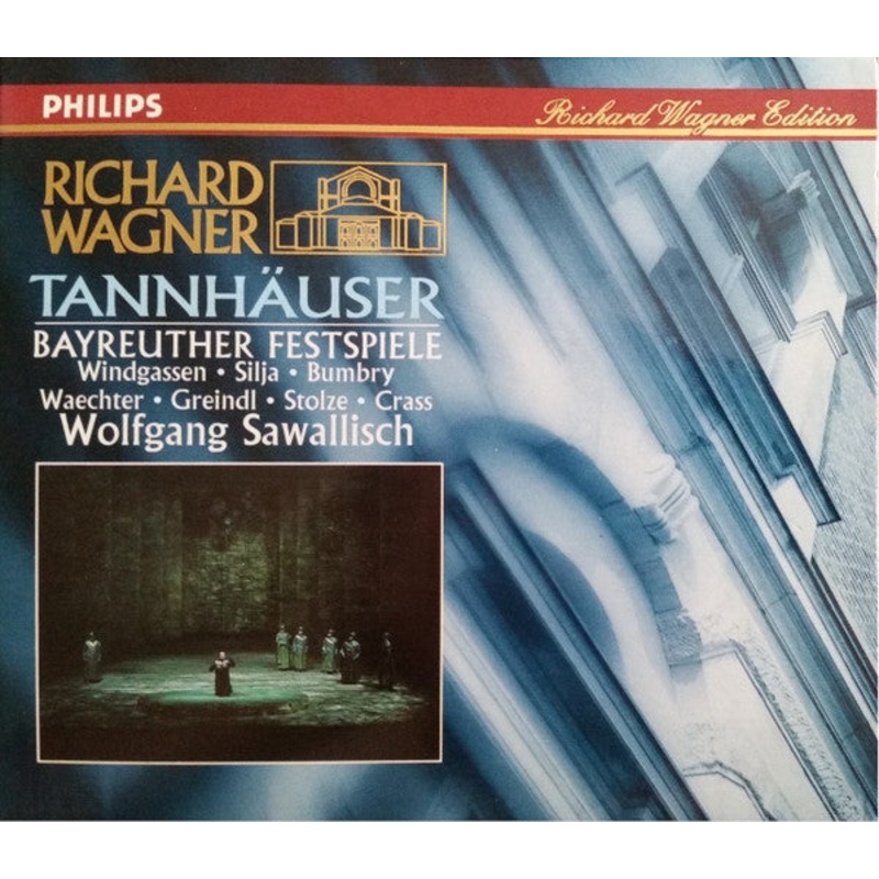 Richard Wagner – Bayreuther Festspielhornisten  Wolfgang Windgassen  Anja Silja  Grace Bumbry  Eberhard Wchter  Josef Greindl  Gerhard Stolze  Franz Crass  Wolfgang Sawallisch – Tannhuser (3xCD, Album, RE + Box, Sli) (Mint (M))