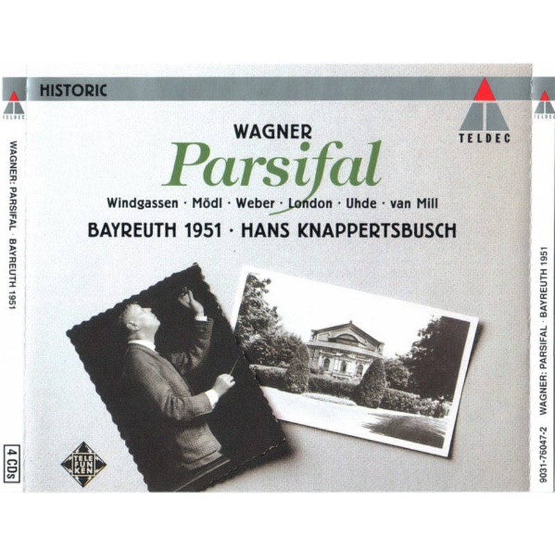 Richard Wagner – Wolfgang Windgassen, Martha Mdl, Ludwig Weber, George London , Hermann Uhde, Arnold van Mill, Hans Knappertsbusch – Parsifal – Bayreuth 1951 (4xCD, Album, Mono, RE, RM + Box) (Very Good Plus (VG+))