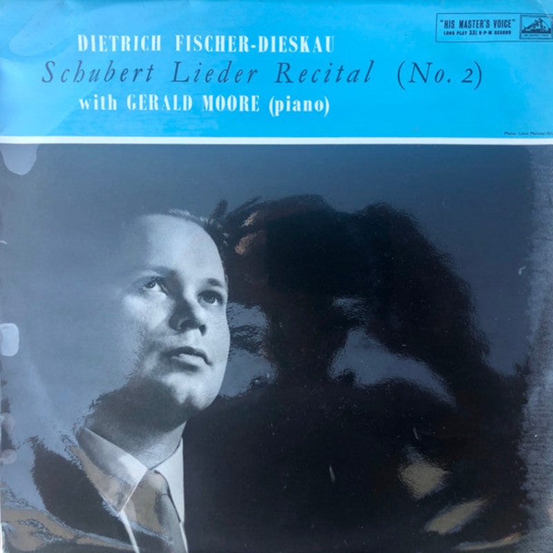 Franz Schubert, Dietrich Fischer-Dieskau, Gerald Moore – Schubert Lieder Recital (No. 2) (LP, Mono) (Very Good Plus (VG+))