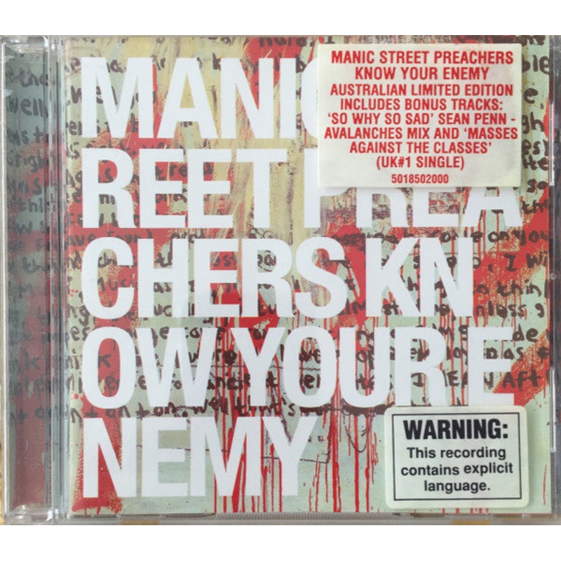 Manic Street Preachers – Know Your Enemy (CD, Album, Ltd) (Very Good Plus (VG+))
