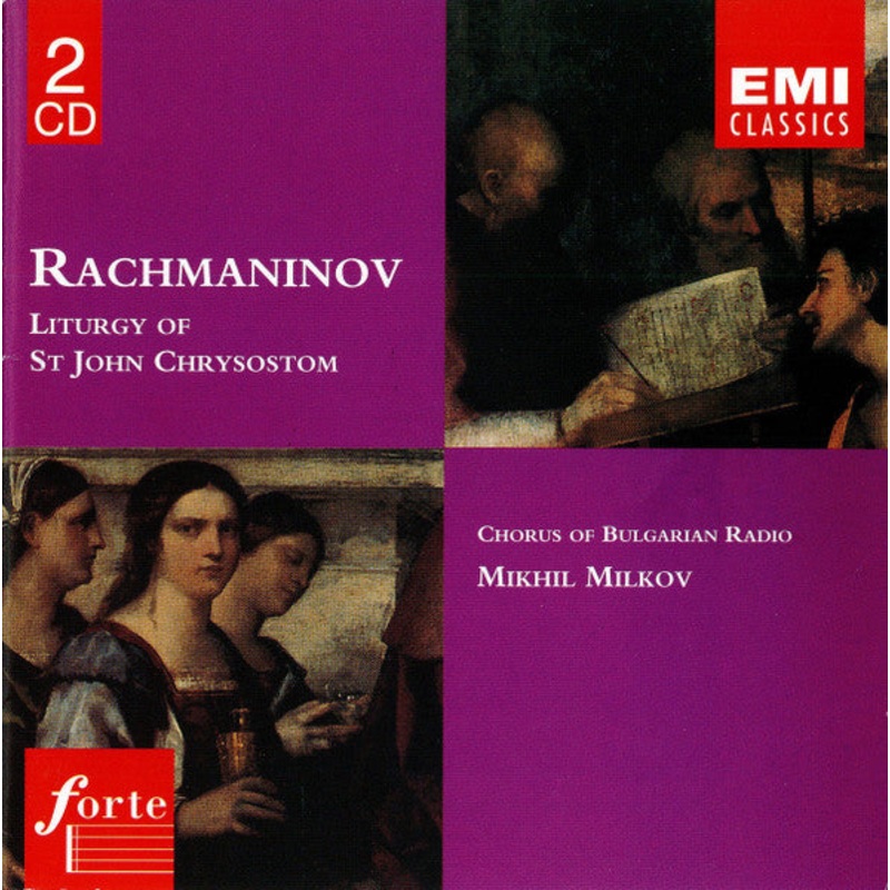 Bulgarian National Radio Chorus – Rachmaninov: Liturgy Of St. John Chrysostom (2xCD, Album) (Very Good Plus (VG+))