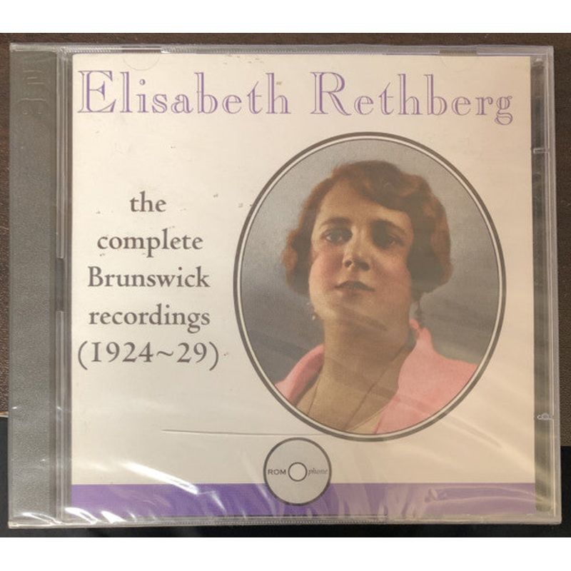 Elisabeth Rethberg – The Complete Brunswick Recordings (1924-29( (2xCD, Comp) (Very Good Plus (VG+))