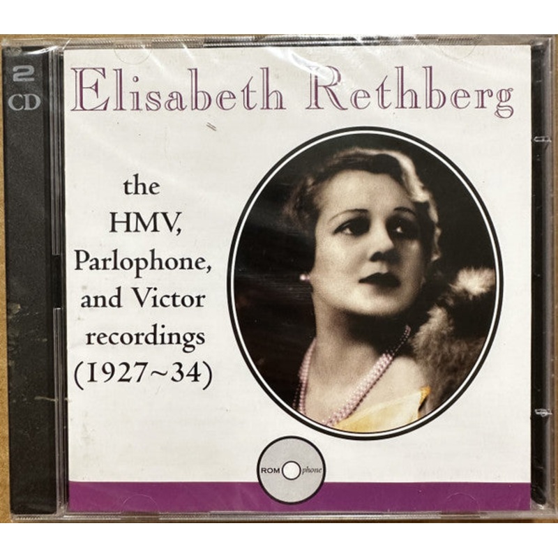 Elisabeth Rethberg – The Complete HMV, Parlophone And Victor Recordings (1927-34) (2xCD, Comp, Mono) (Very Good Plus (VG+))