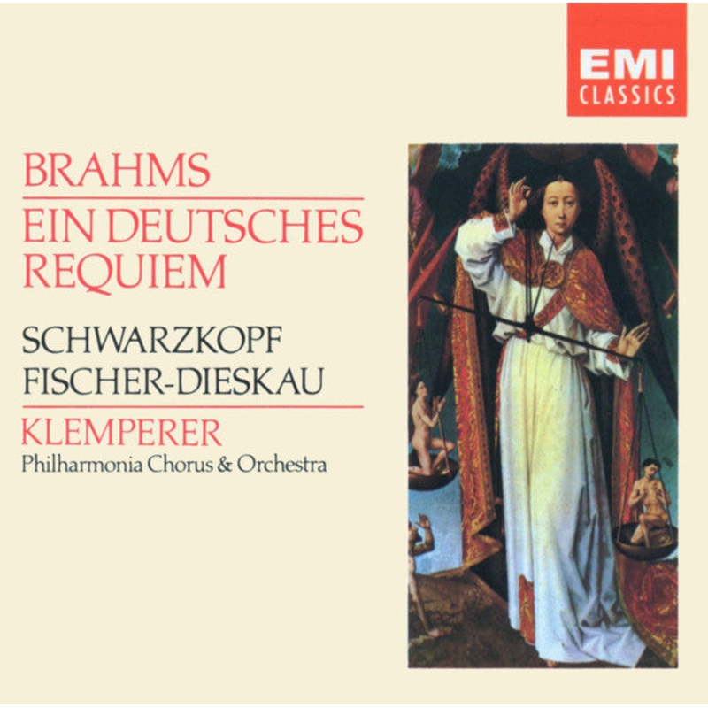 Johannes Brahms – Elisabeth Schwarzkopf, Dietrich Fischer-Dieskau, Otto Klemperer, Philharmonia Chorus & Philharmonia Orchestra – Ein Deutsches Requiem (CD, Album, RE, RM) (Very Good Plus (VG+))