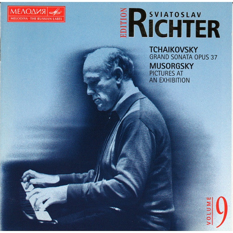 Sviatoslav Richter, Pyotr Ilyich Tchaikovsky, Modest Mussorgsky – Grand Sonata Op. 37, Pictures At An Exhibition (CD, Comp, Mono, RM) (Very Good Plus (VG+))