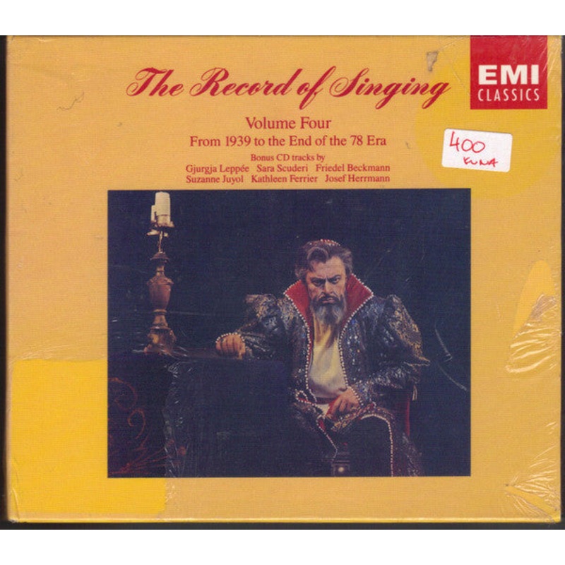 Various – The Record Of Singing Volume Four – From 1939 To The End Of The 78 Era (7xCD, Comp, Mono + Box) (Very Good Plus (VG+))