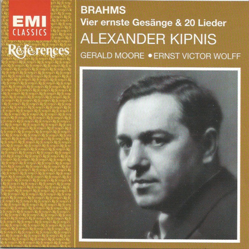 Alexander Kipnis, Gerald Moore, Ernst Victor Wolff – Vier Ernste Gesnge & 20 Lieder (CD, Comp, Mono) (Very Good Plus (VG+))