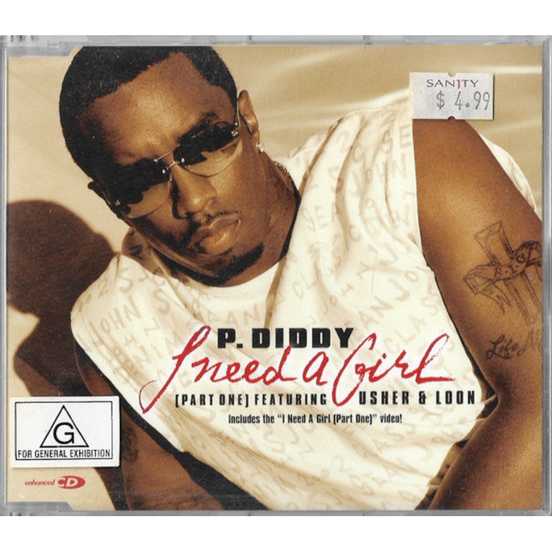 P. Diddy – I Need A Girl (Part One) (CD, Maxi, Enh) (Very Good Plus (VG+))