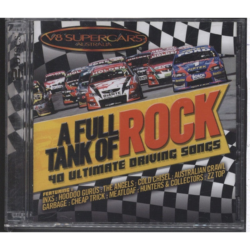 Various – V8 Supercars – A Full Tank Of Rock (2xCD, Comp) (Very Good Plus (VG+))