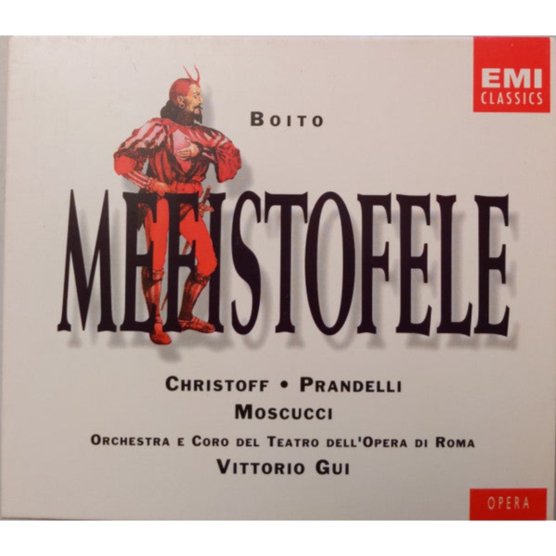 Arrigo Boito, Boris Christoff, Giacinto Prandelli, Orietta Moscucci, Vittorio Gui – Mefistofele (2xCD, Mono + Box) (Mint (M))