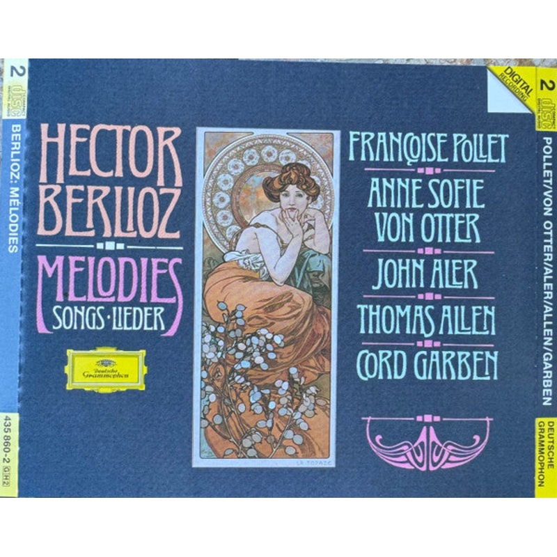 Hector Berlioz, Franoise Pollet, Anne Sofie Von Otter, John Aler, Thomas Allen, Cord Garben – Melodies = Songs = Lieder (2xCD) (Very Good Plus (VG+))