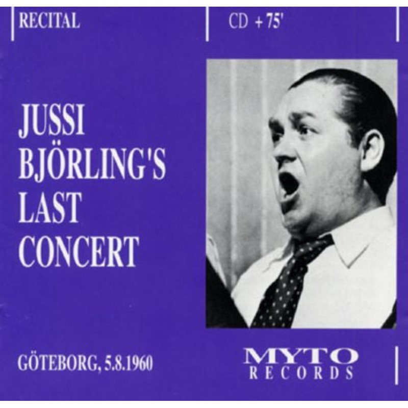 Jussi Bjrling – Jussi Bjrlings’s Last Concert (CD, Album) (Very Good Plus (VG+))