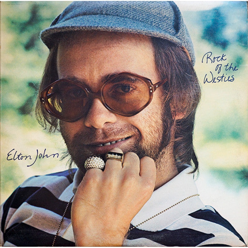 Elton John – Rock Of The Westies (LP, Album, Glo) (Very Good Plus (VG+))