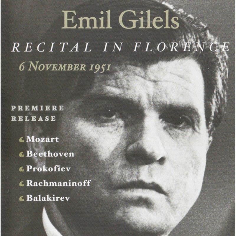 Emil Gilels – Recital In Florence – 6 November 1951 (CD, Album) (Near Mint (NM or M-))