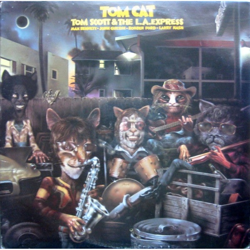 Tom Scott & The L.A. Express – Tom Cat (LP, Album, RE, Car) (Very Good Plus (VG+))