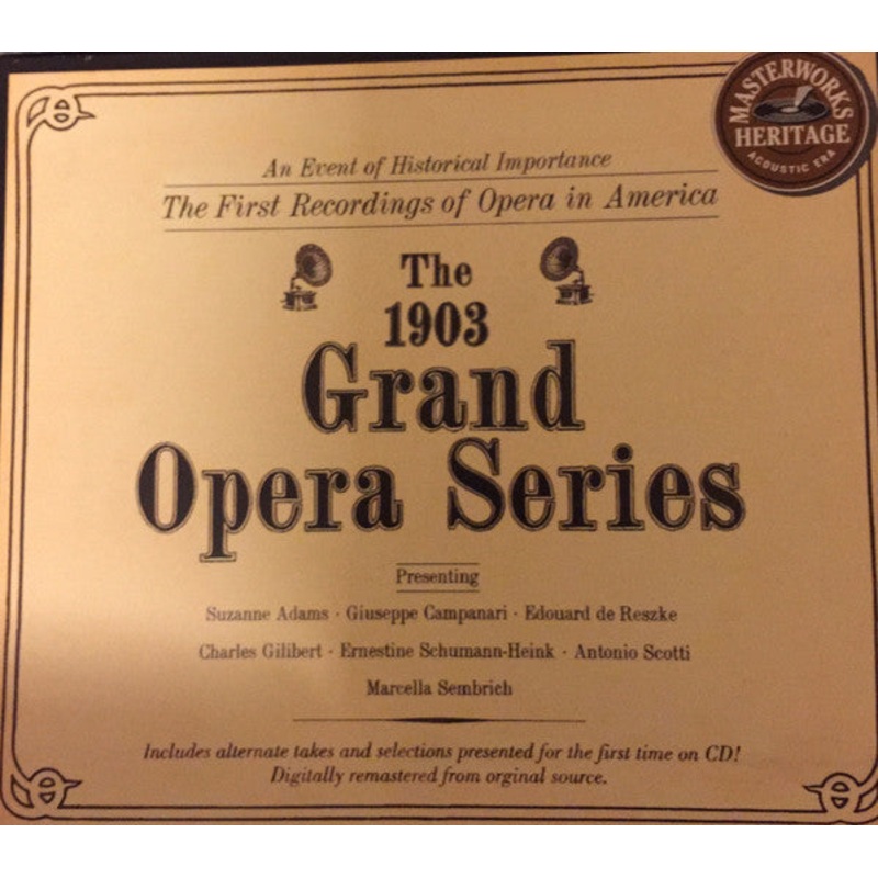 Various – 1903 Grand Opera Series (2xCD, Comp) (Near Mint (NM or M-))