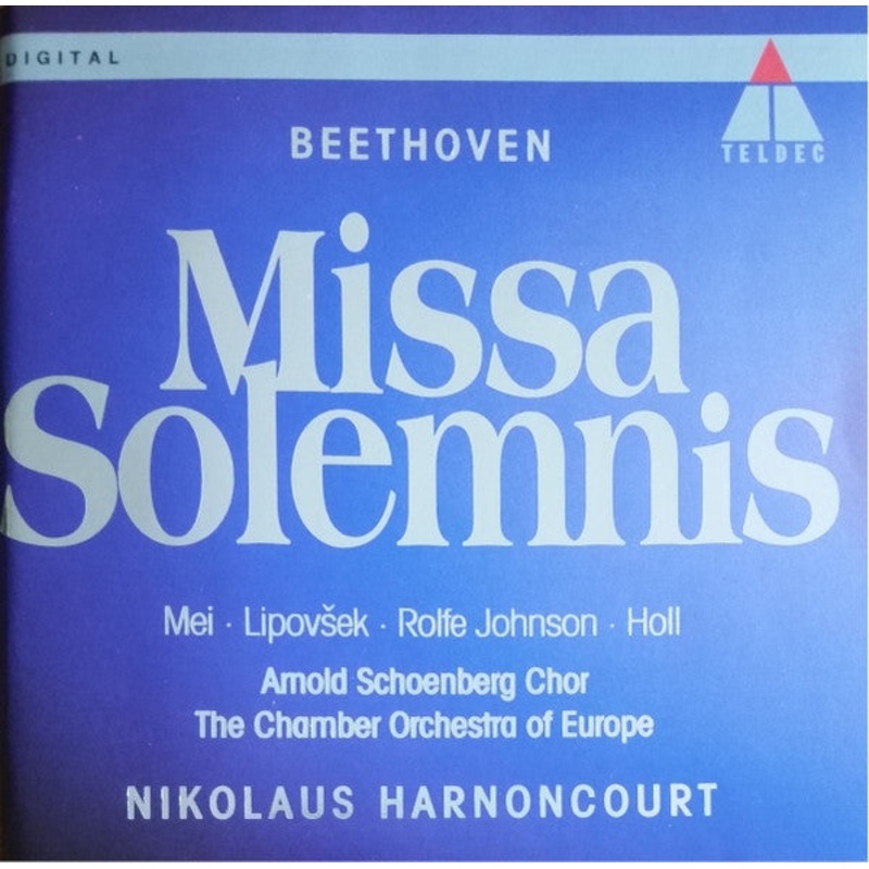 Ludwig van Beethoven – Eva Mei  Marjana Lipovek  Anthony Rolfe Johnson  Robert Holl  Arnold Schoenberg Chor, The Chamber Orchestra Of Europe, Nikolaus Harnoncourt – Missa Solemnis (2xCD, RE) (Very Good Plus (VG+))
