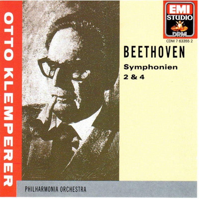 Ludwig van Beethoven – Otto Klemperer, Philharmonia Orchestra – Symphonien 2 & 4 (CD, Comp, RM) (Very Good Plus (VG+))