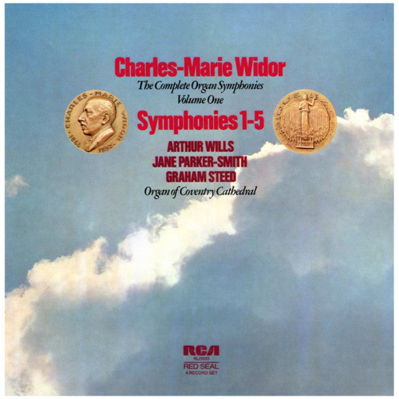 Charles-Marie Widor, Arthur Wills, Jane Parker-Smith, Graham Steed – The Complete Organ Symphonies Vol 1 (Symphonies 1-5)  (4xLP + Box) (Very Good Plus (VG+))