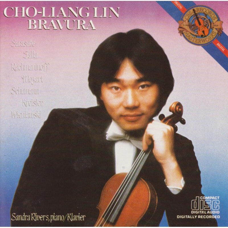 Cho-Liang Lin, Sandra Rivers, Manuel De Falla, Pablo de Sarasate, Sergei Vasilyevich Rachmaninoff, Wolfgang Amadeus Mozart, Robert Schumann, Fritz Kreisler, Henryk Wieniawski – Bravura (CD, Album) (Very Good (VG))