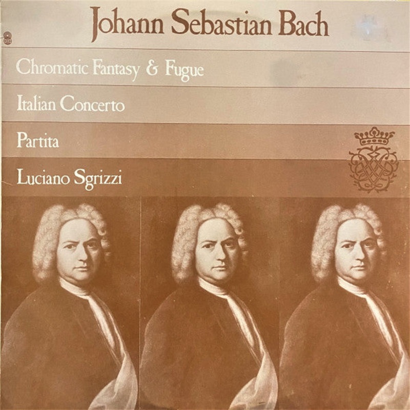 Johann Sebastian Bach / Luciano Sgrizzi – Chromatic Fantasy & Fugue / Italian Concerto / Partita (LP, Album, Club) (Very Good Plus (VG+))