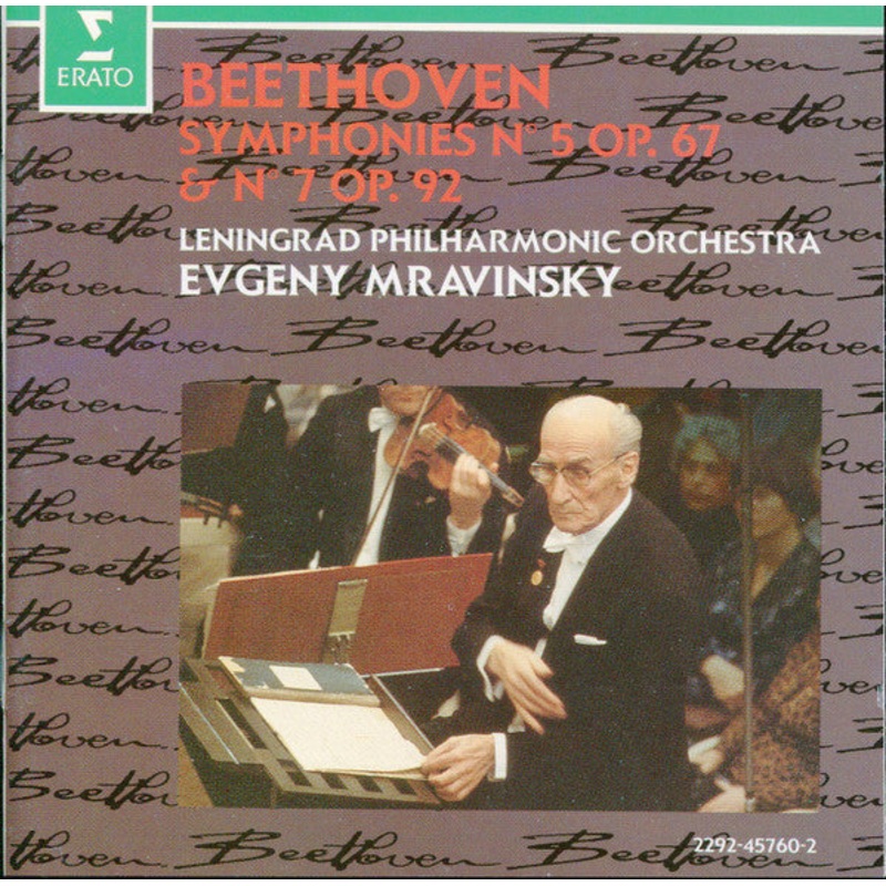 Beethoven*, Evgeny Mravinsky, Leningrad Philharmonic Orchestra – Symphonie N 5, Op. 67 & Symphonie N 7, Op. 92 (CD) (Very Good Plus (VG+))