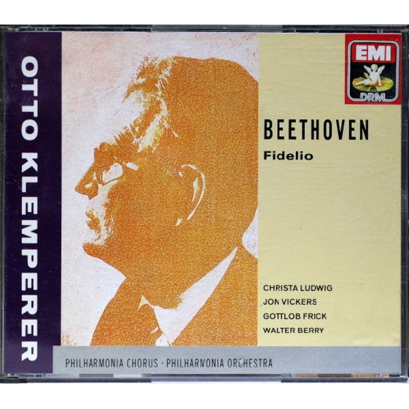 Ludwig van Beethoven – Otto Klemperer, Christa Ludwig, Jon Vickers, Gottlob Frick, Walter Berry, Philharmonia Chorus, Philharmonia Orchestra – Fidelio (2xCD, RM) (Very Good Plus (VG+))