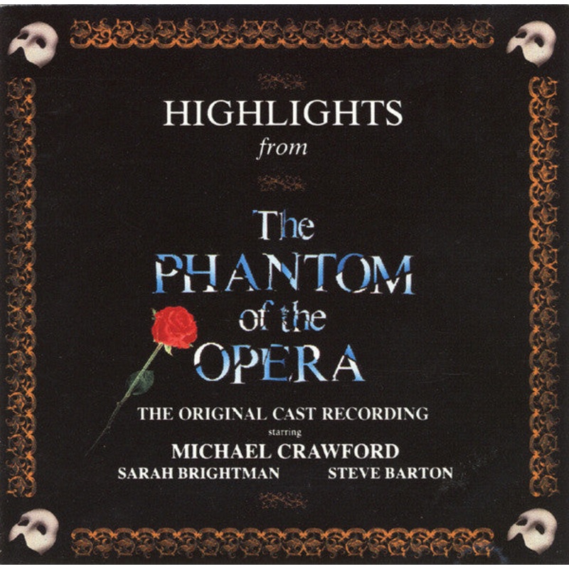 Andrew Lloyd Webber, Michael Crawford, Sarah Brightman, Steve Barton – Highlights From The Phantom Of The Opera (The Original Cast Recording) (CD, Album) (Very Good (VG))