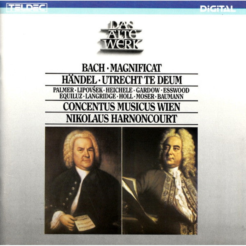 Bach*, Hndel*, Concentus Musicus Wien, Nikolaus Harnoncourt, Arnold Schoenberg Chor, Erwin Ortner – Magnificat D-Dur, BWV 243 / Utrechter Te Deum (CD, Album) (Very Good Plus (VG+))