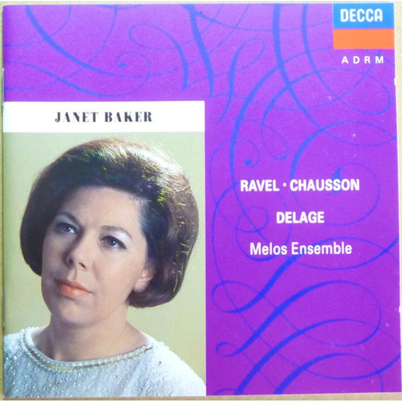 Janet Baker, Melos Ensemble Of London – Ravel . Chausson . Delage (CD, Album, RM) (Very Good Plus (VG+))