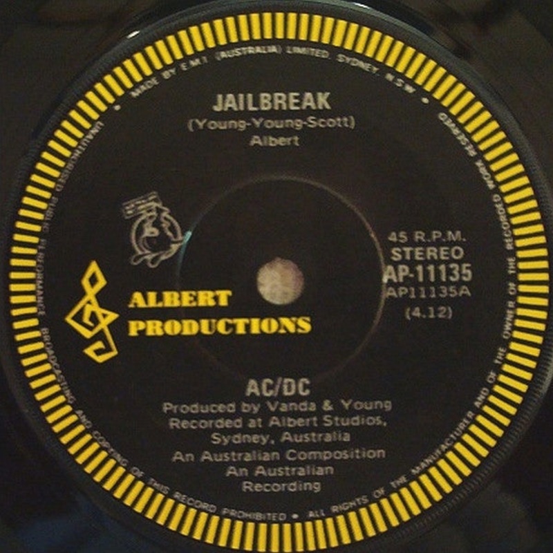 AC/DC – Jailbreak (7, Single, Fir) (Very Good Plus (VG+))