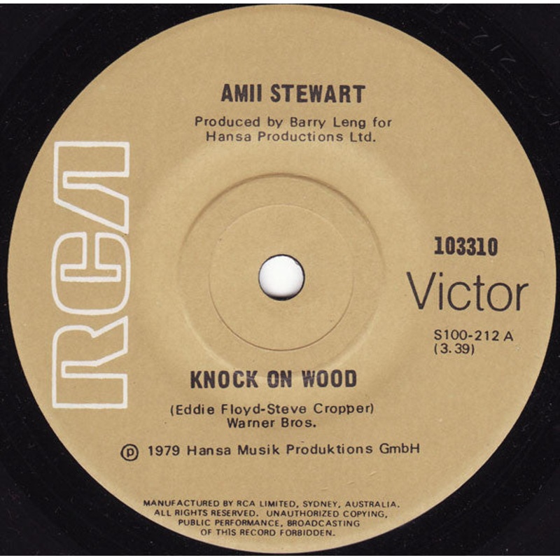 Amii Stewart – Knock On Wood (7, Single) (Very Good Plus (VG+))