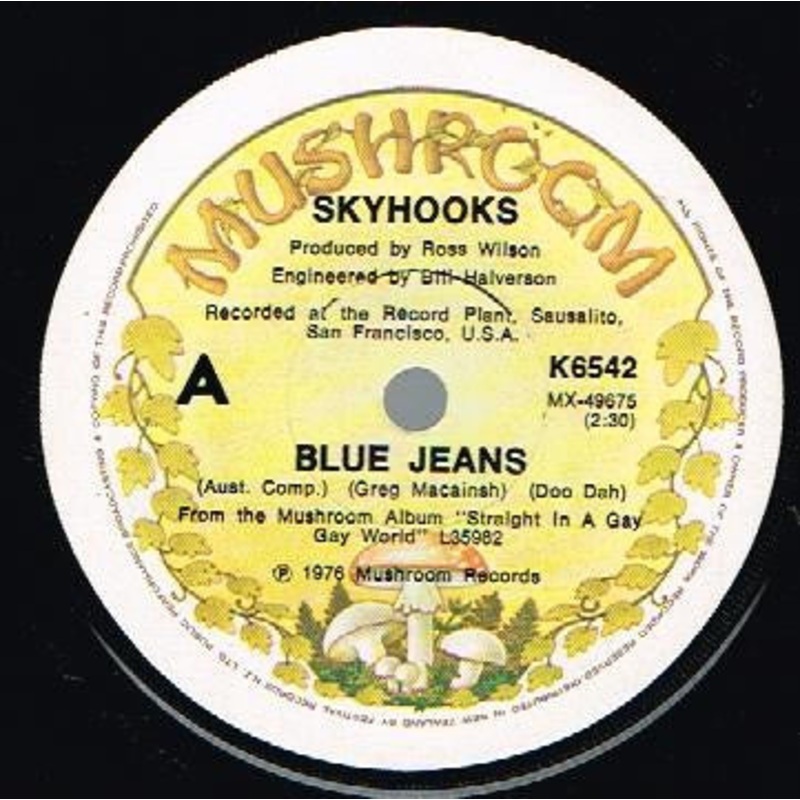 Skyhooks – Blue Jeans (7, Single) (Very Good Plus (VG+))
