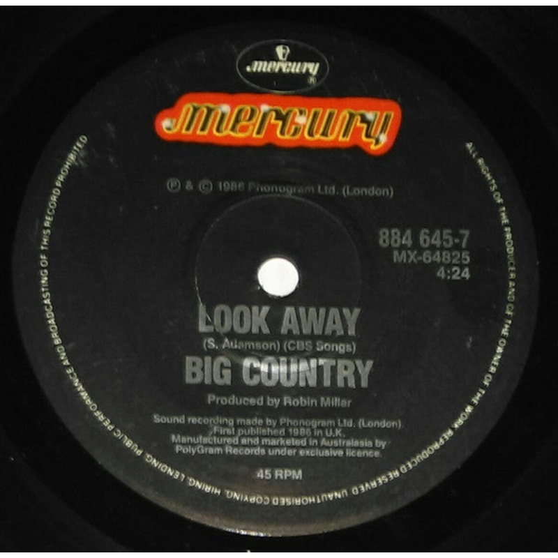 Big Country – Look Away (7, Single) (Very Good (VG))