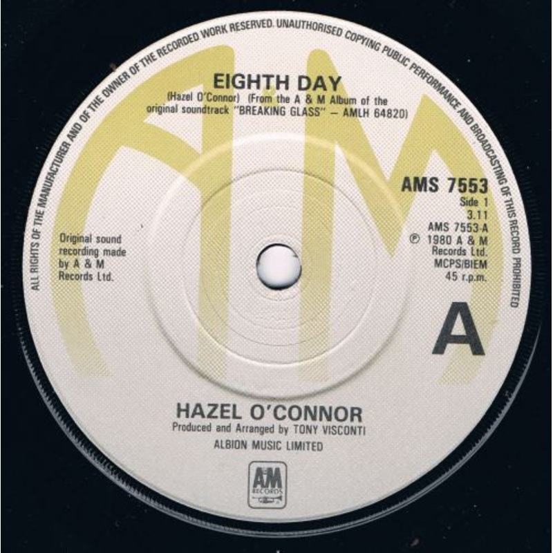 Hazel O’Connor – Eighth Day (7, Single) (Very Good (VG))