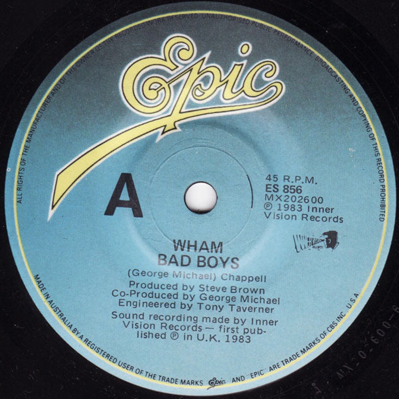 Wham* – Bad Boys (7, Single) (Very Good (VG))