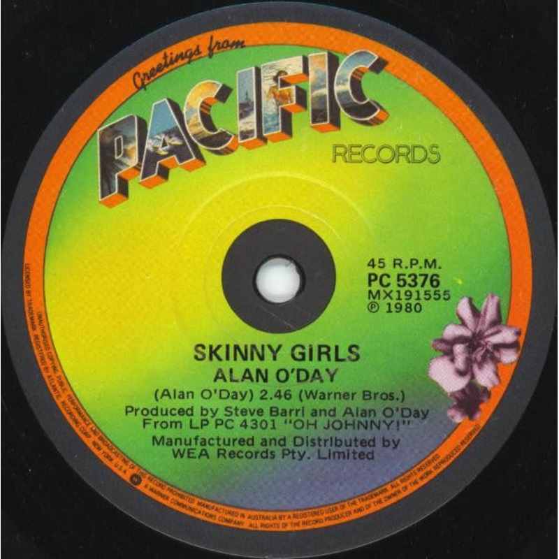 Alan O’Day – Skinny Girls (7) (Very Good (VG))