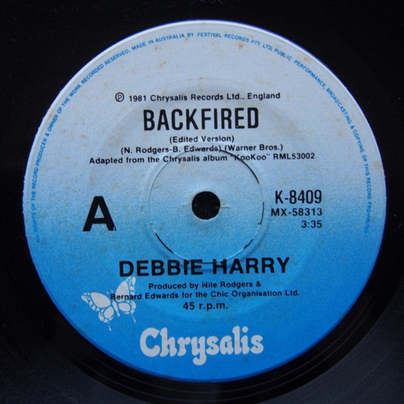Deborah Harry – Backfired (7, Single) (Very Good (VG))