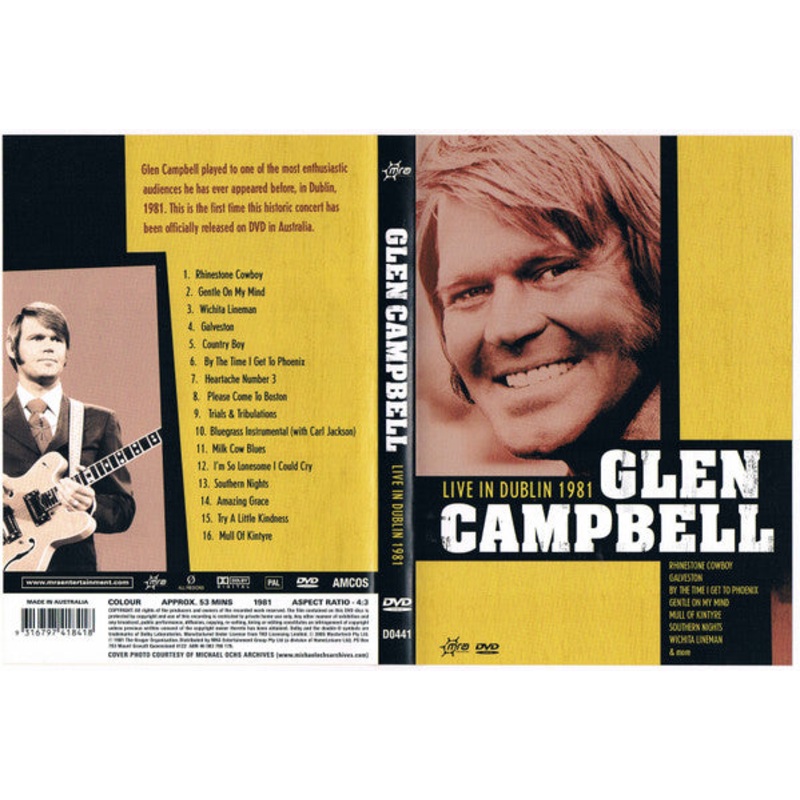 Glen Campbell – Live In Dublin 1981 (DVD-V, PAL) (Very Good Plus (VG+))