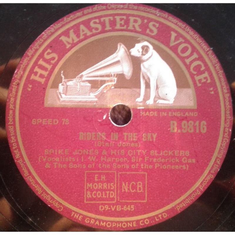 Spike Jones And His City Slickers – Riders In The Sky / Wild Bill Hiccup (Shellac, 10) (Very Good Plus (VG+))