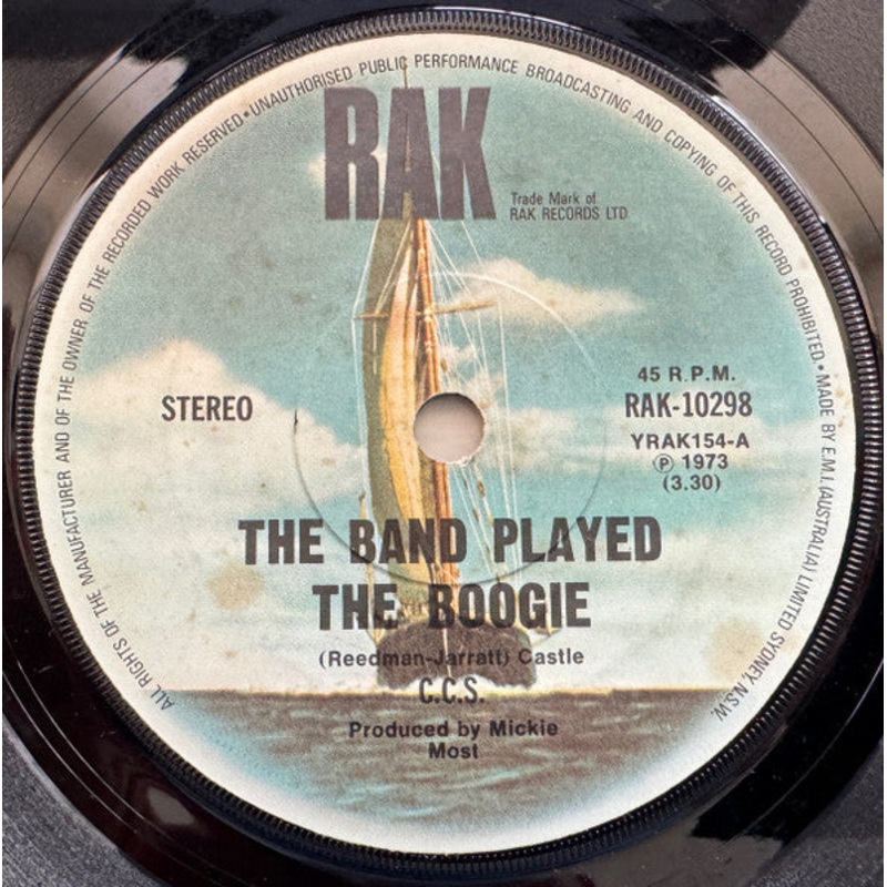CCS – The Band Played The Boogie (7, Single) (Very Good (VG))
