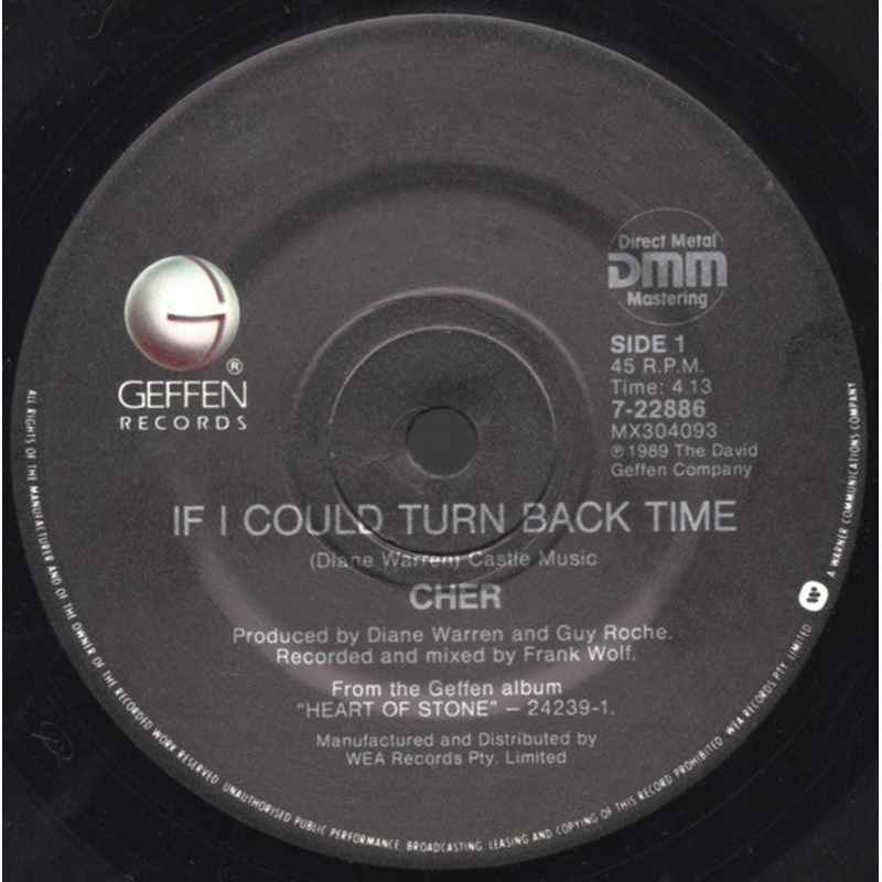 Cher – If I Could Turn Back Time (7, Single, Gen) (Very Good (VG))