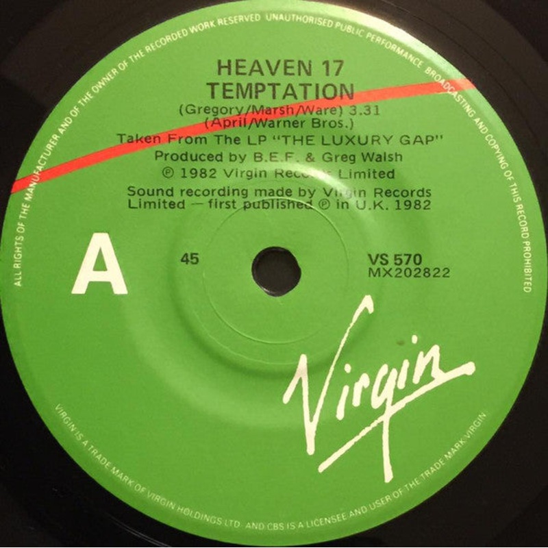 Heaven 17 – Temptation (7, Single) (Very Good (VG))